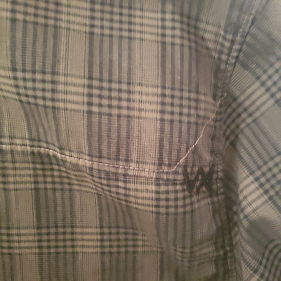 511 Tactical Shirt Mens L  Large Snap Button Green & Black Plaid Long Sleeve - Picture 6 of 11